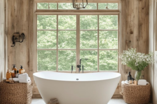 Discover 29 Stunning Farmhouse Bathroom Designs Showcasing Beautiful Natural Materials