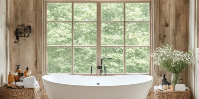 Discover 29 Stunning Farmhouse Bathroom Designs Showcasing Beautiful Natural Materials