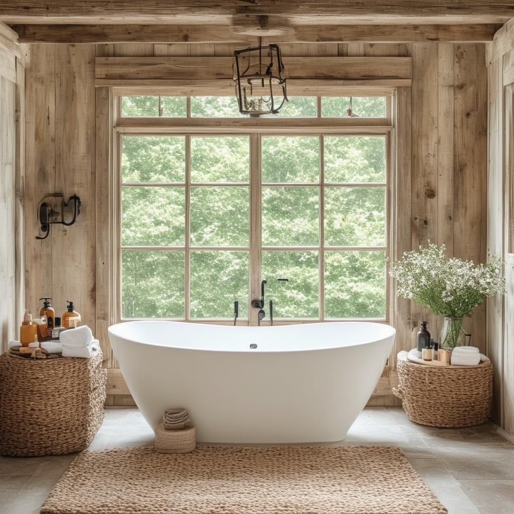 Discover 29 Stunning Farmhouse Bathroom Designs Showcasing Beautiful Natural Materials