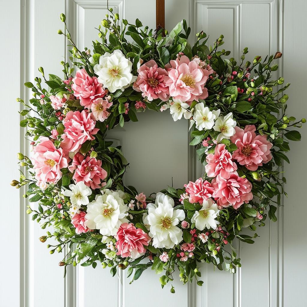 Get Inspired: Over 30 Stunning Spring Wreath Designs for Your Front Door!