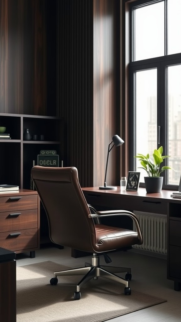 Leather office chair