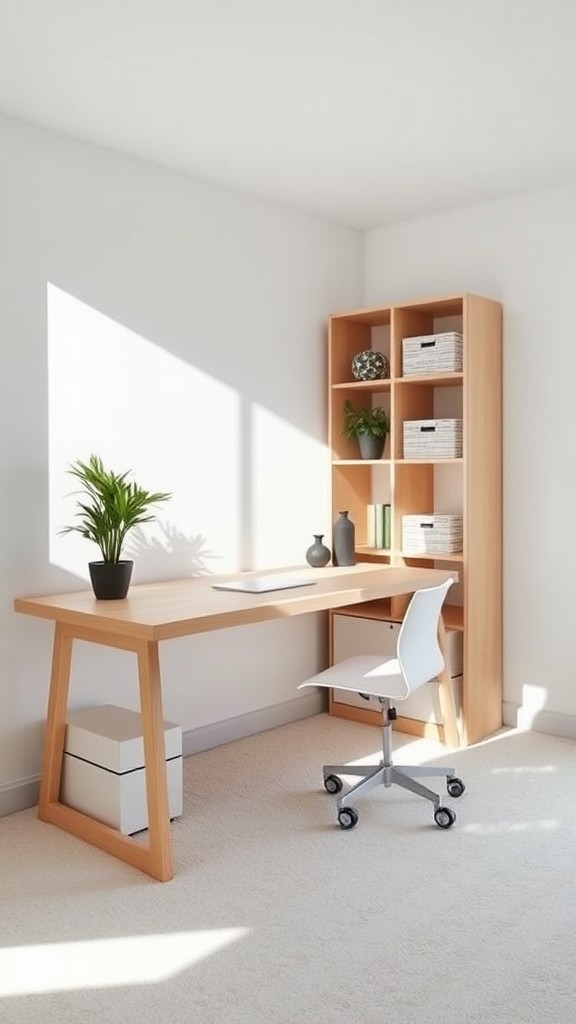 Use under-desk storage solutions