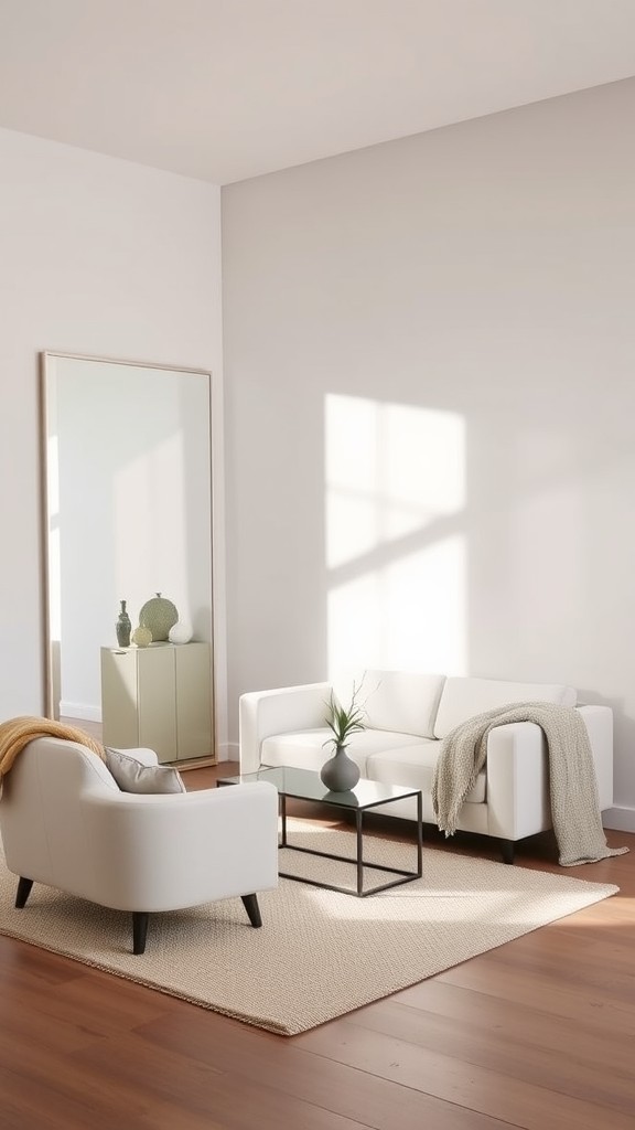 Use mirrors to improve the room