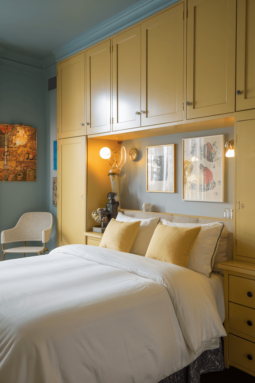 10 Must-See Yellow Cupboard Bedroom Designs for a Stylish Space