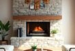 Cozy Charm: Transforming Small Living Rooms with Stone Fireplaces