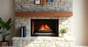 Cozy Charm: Transforming Small Living Rooms with Stone Fireplaces