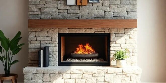 Cozy Charm: Transforming Small Living Rooms with Stone Fireplaces