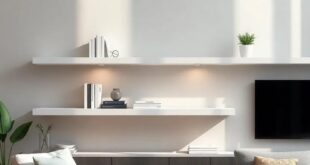 Elevate Your Space: The Style and Function of Modern Floating Shelves in Living Rooms