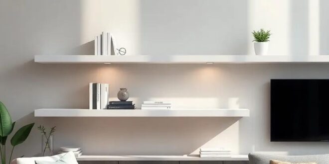 Elevate Your Space: The Style and Function of Modern Floating Shelves in Living Rooms