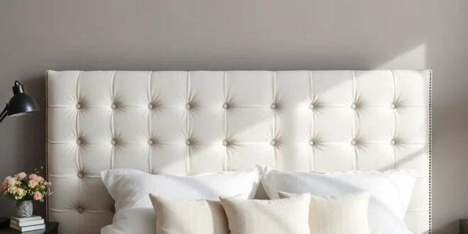 Transform Your Space: Creative Bedroom Decor Ideas Featuring a Tufted Headboard