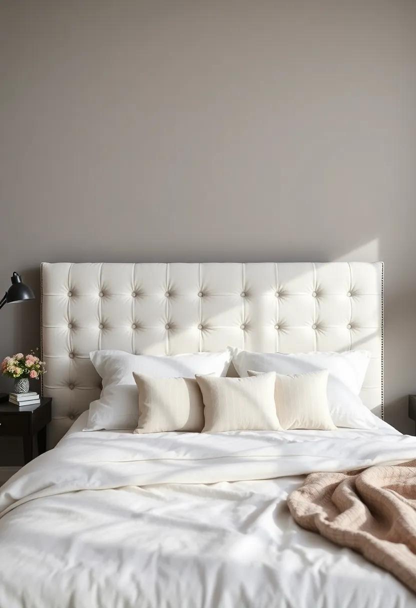 Transform Your Space: Creative Bedroom Decor Ideas Featuring a Tufted Headboard