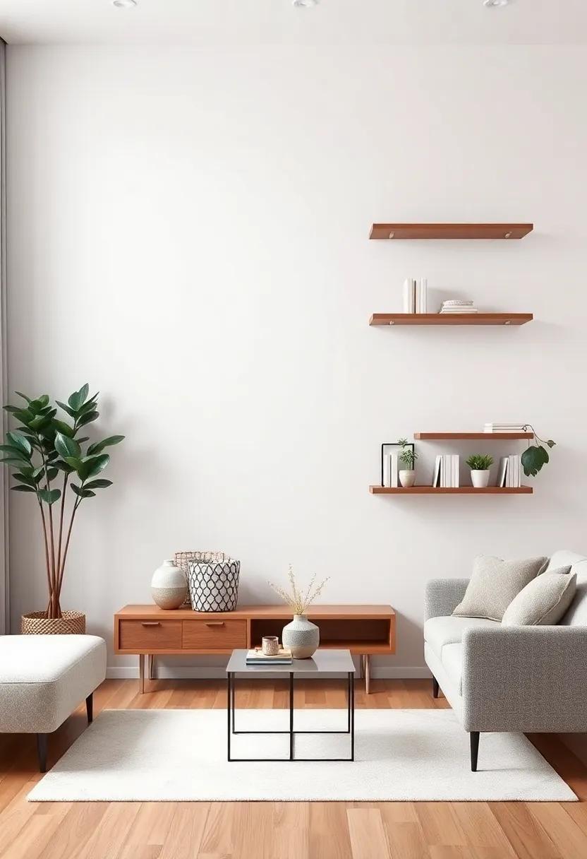 Maximize Your Space: Stylish Floating Shelves for Small Living Rooms