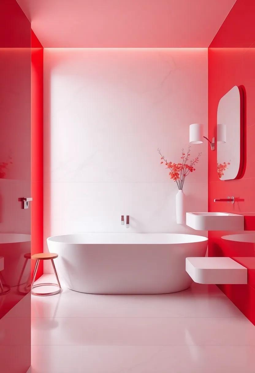 Bold and Inviting: Transform Your Bathroom with Stunning Red Design Ideas