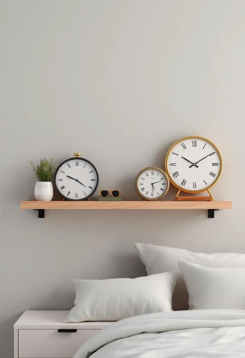 Timeless Charm: Elevate Your Bedroom Shelf Decor with Stylish Clocks