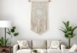 Embrace Rustic Charm: Elevate Your Farmhouse Living Room with Macramé Wall Art