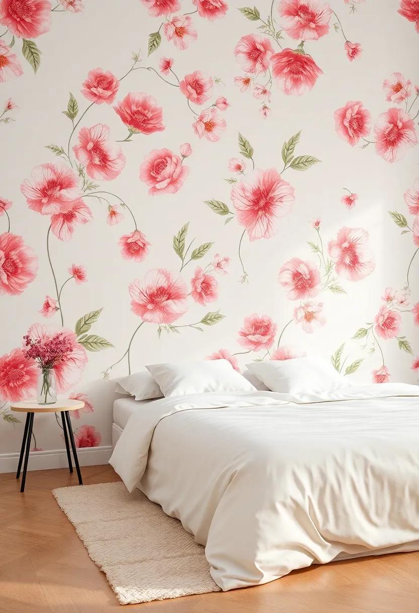 Blooming Inspirations: Transform Your Space with Floral Bedroom Wallpaper Ideas