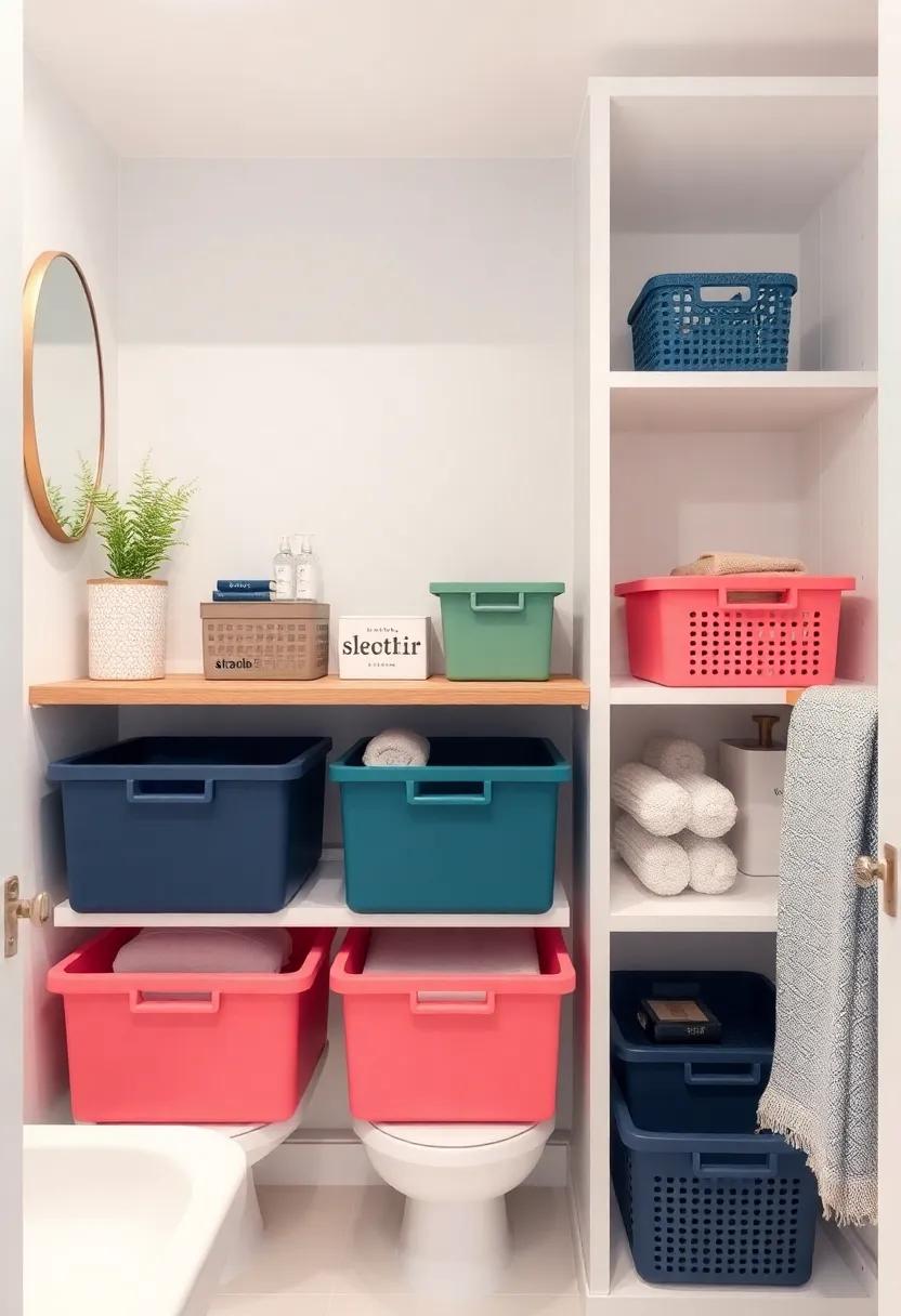 Color-Coded Bins for Simple‌ Organization That Makes Finding Items Easy