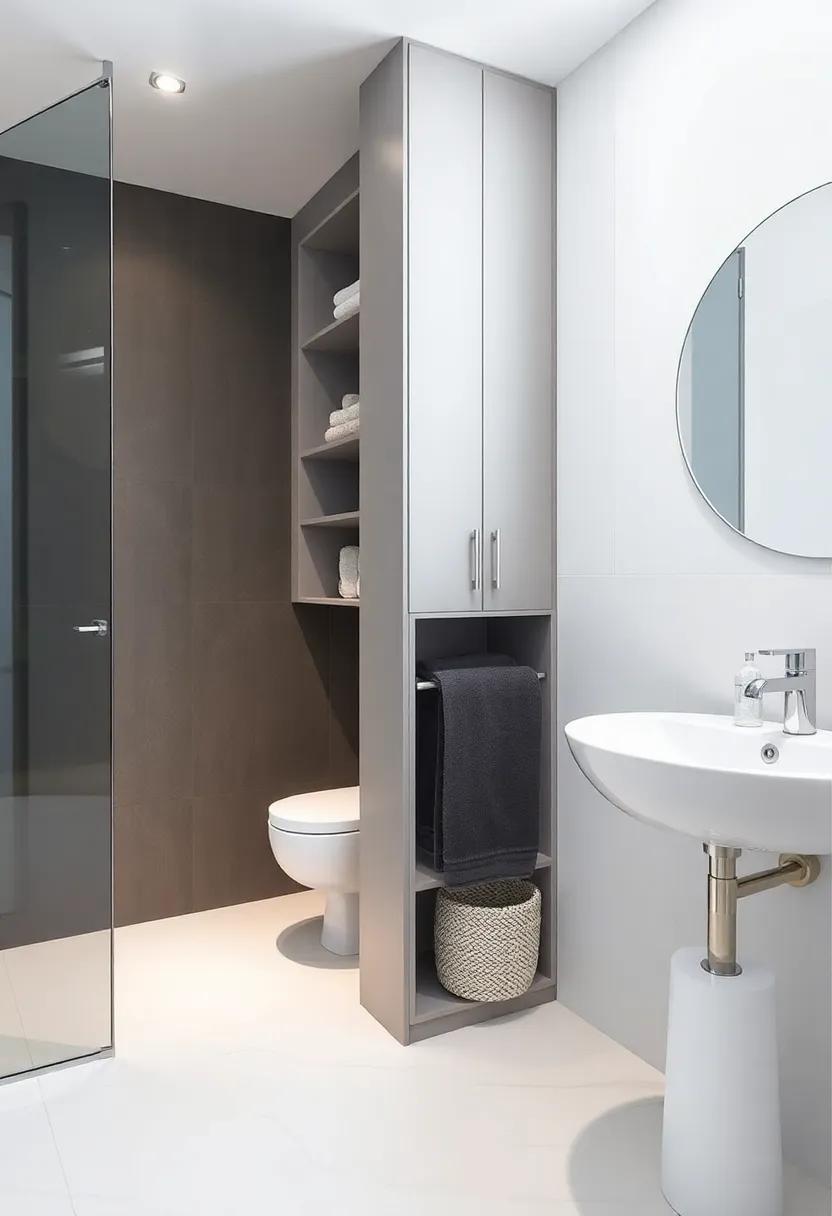 hidden Compartments for ​Merging Functionality with Bathroom Décor