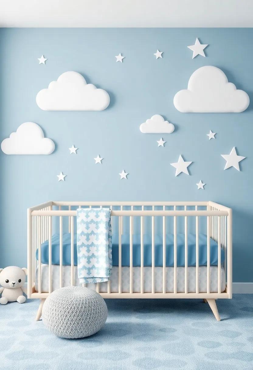 Whimsical ⁣Cloud and star Motifs for Dreamy Decor