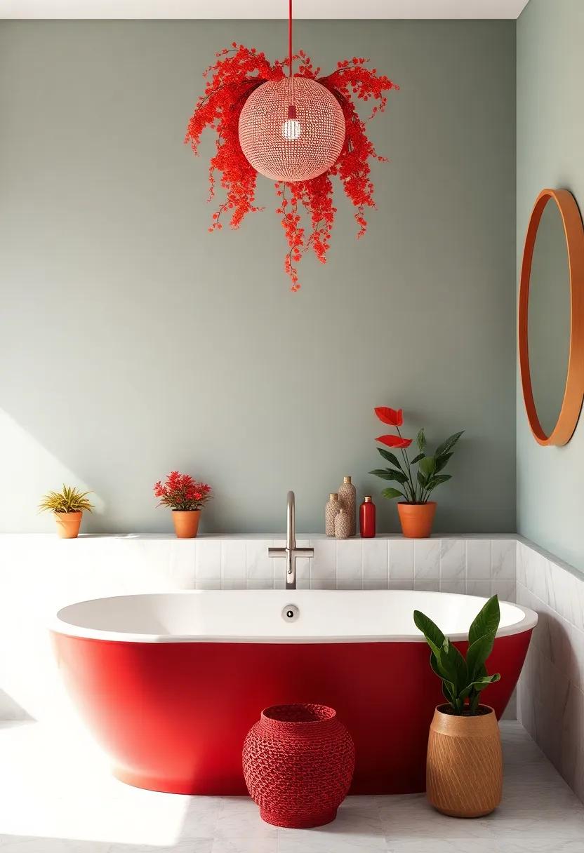 Charming Red Plants ‌That ‍Bring Life⁣ and Warmth ‍to Your Bathroom