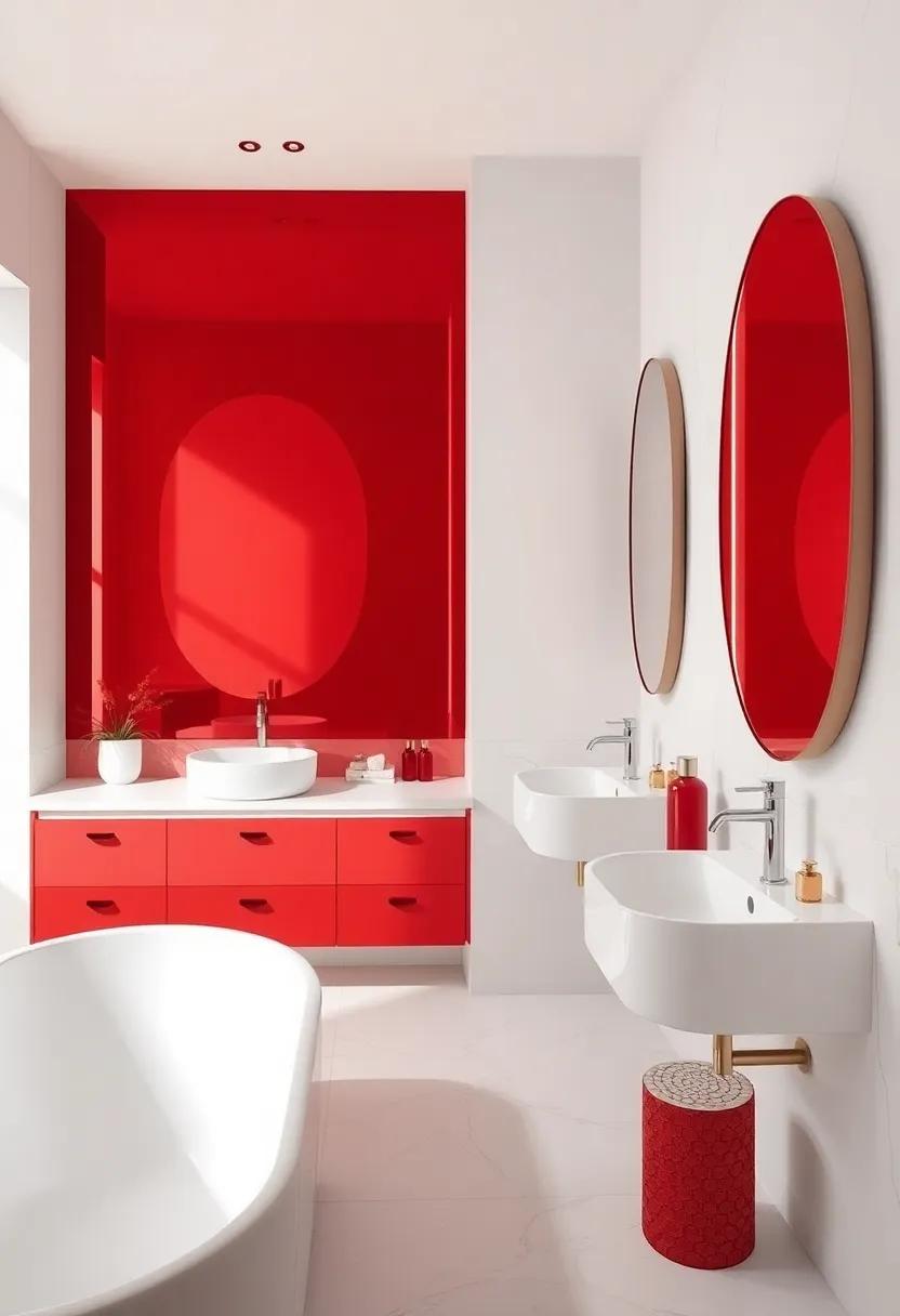 Exquisite Red Mirrors That Reflect Beauty ⁣and Enhance​ the Space