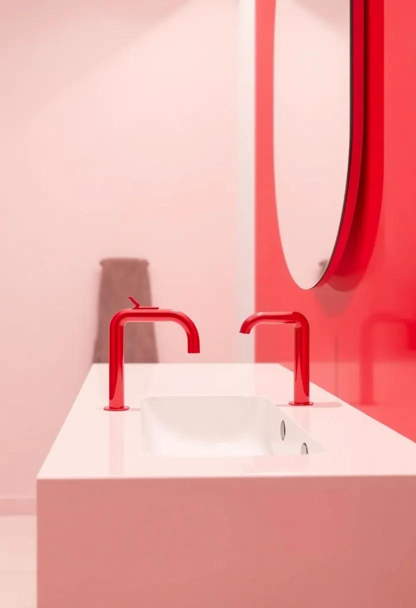 Trendy Red Faucets for⁢ an Unexpected Pop⁢ of Color and Style