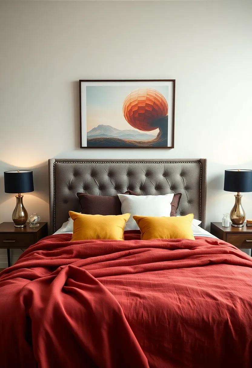 Inspiring‍ Artwork Choices That Harmonize ⁣With Your ⁢Tufted Headboard