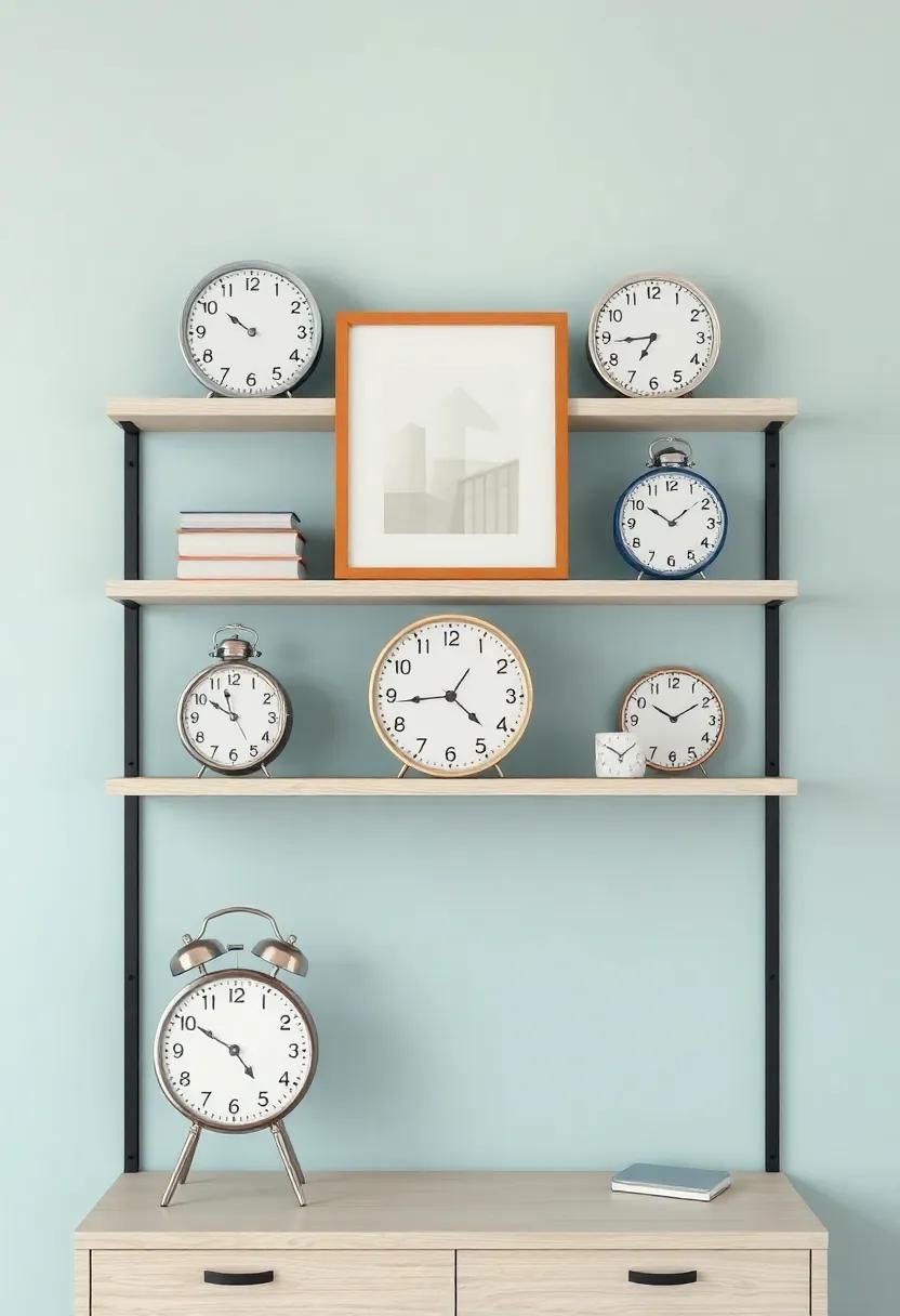 Unexpected Placement: Creative Shelving Ideas​ for Displaying clocks