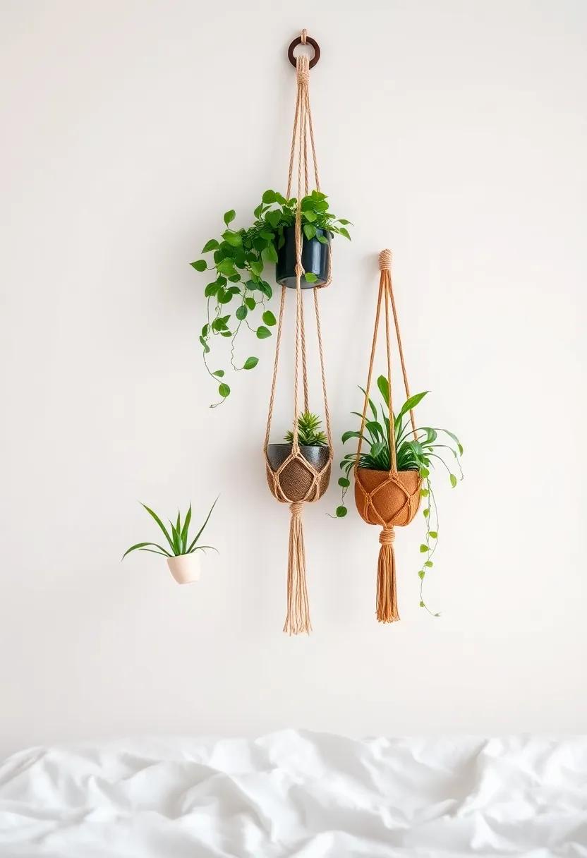 Eco-Chic‌ Macramé:⁣ Hanging Plants as ‍Beautiful Wall ‌Accents