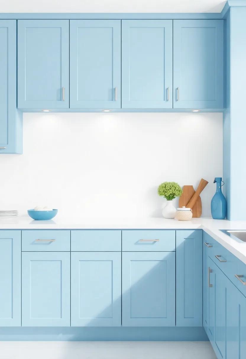 Ocean Inspiration: Nautical Themes with ⁤Light Blue Cabinetry