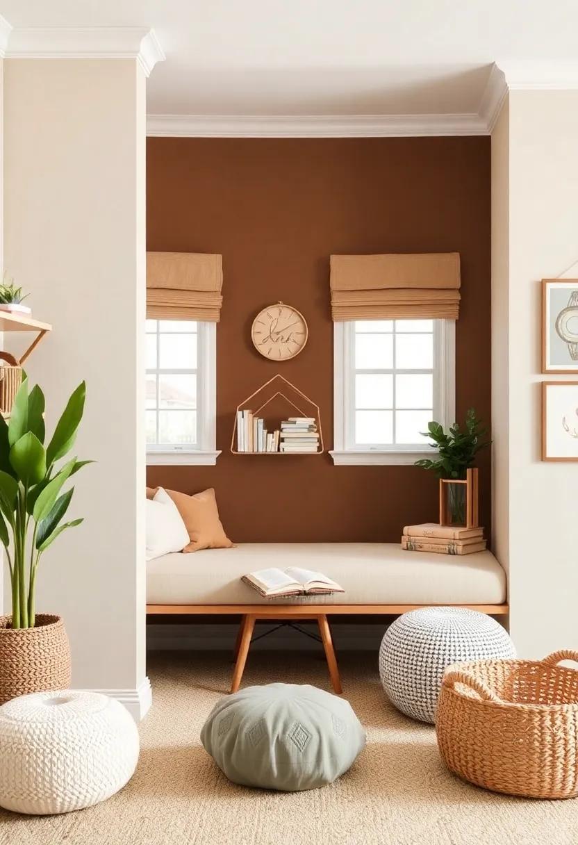 Creating a‍ Cozy Reading Nook in Brown and Cream Inspired spaces