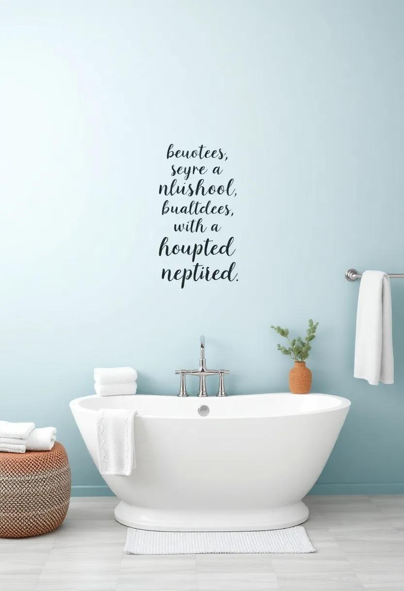 Adorning your Bathroom with Inspirational⁣ Quotes⁤ for a Coastal Retreat