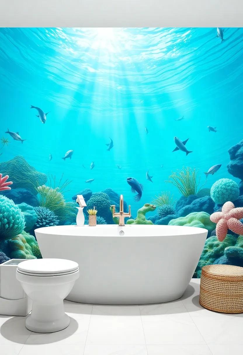 Creating ‍an Underwater Wonderland ‌with ​Ocean-Themed Wall Decals