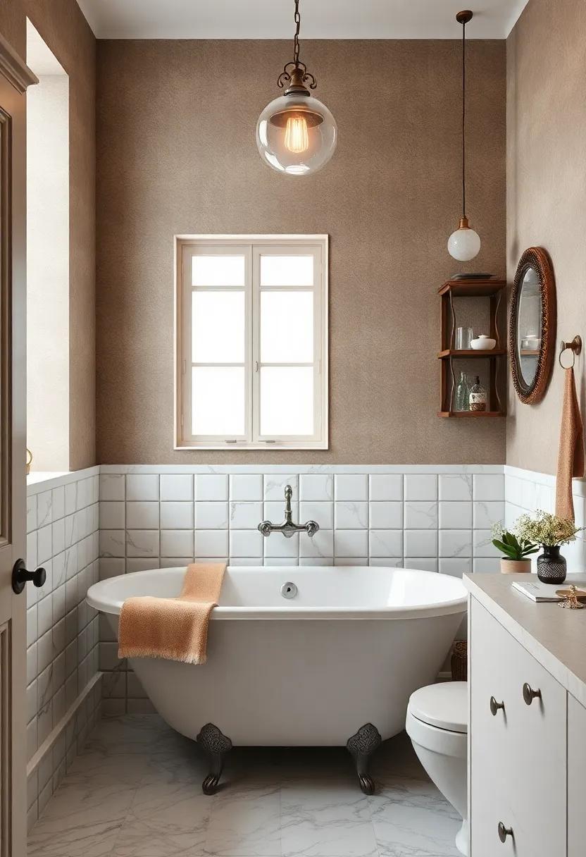 Timeless⁣ Balance Between Antique ‍Charm and Modern Elegance in Bathroom Design