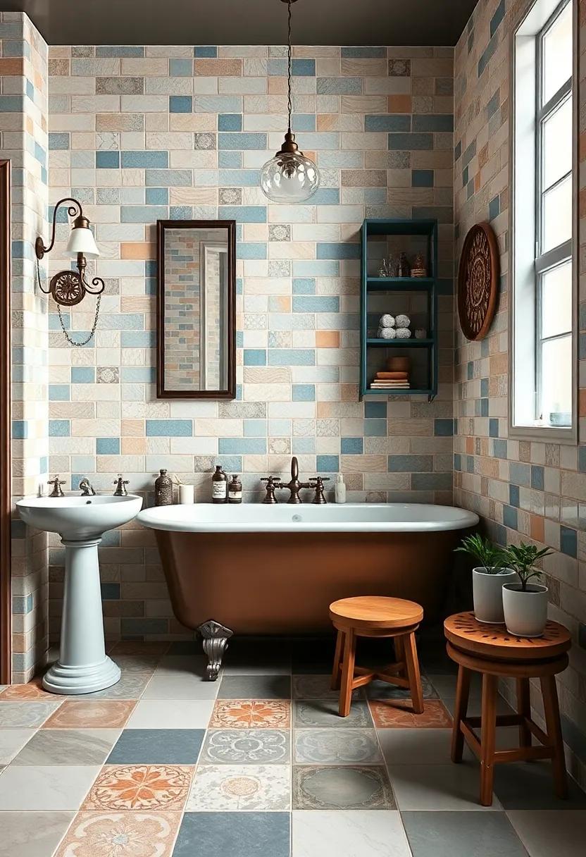 Innovative Use⁤ of Colorful ⁣Grout to Tie Together Diverse Tile Styles