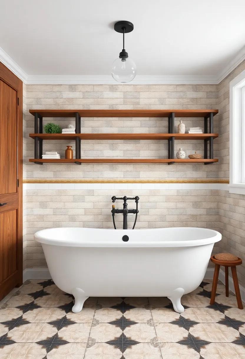 Charming⁣ Vintage Tile Patterns to Enliven Your Farmhouse Bathroom Ambiance