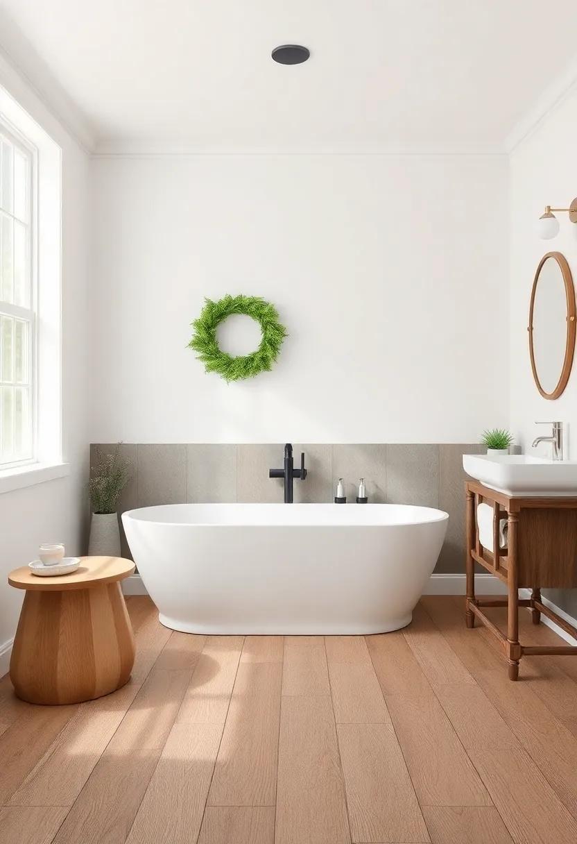 Elevating ‍Your Bathroom with⁢ Reclaimed Wood‍ Flooring for a Rustic Charm