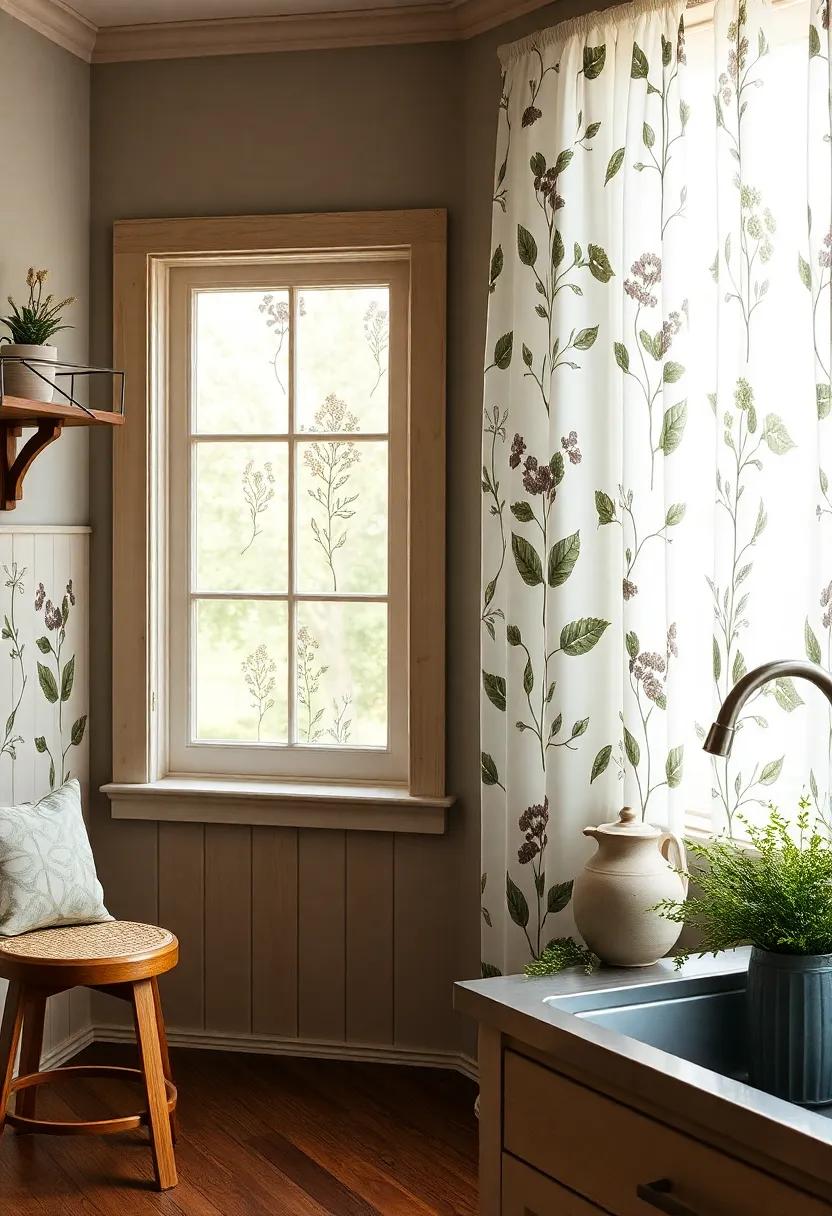 Bringing the Outdoors In with Botanical Print Curtains