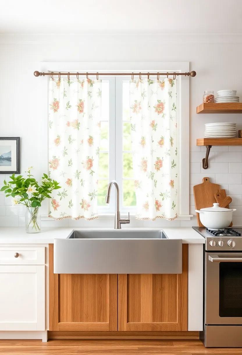 Playful Patterned curtains to‌ Add Whimsy to Your Culinary Space