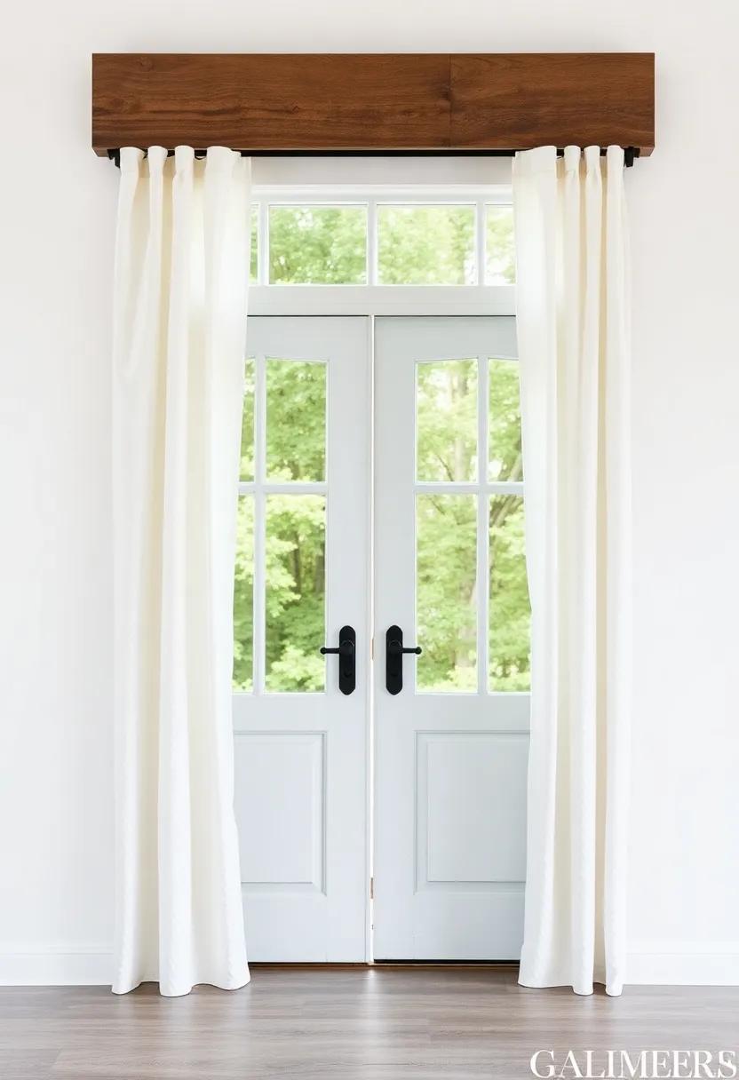 Timeless French‌ Door Drapes to Complement Classic Farmhouse Decor