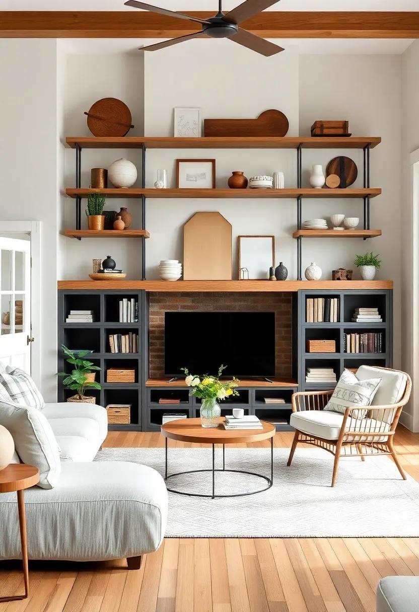 Farmhouse-Inspired Shelving Ideas That Combine ‍Function and Display