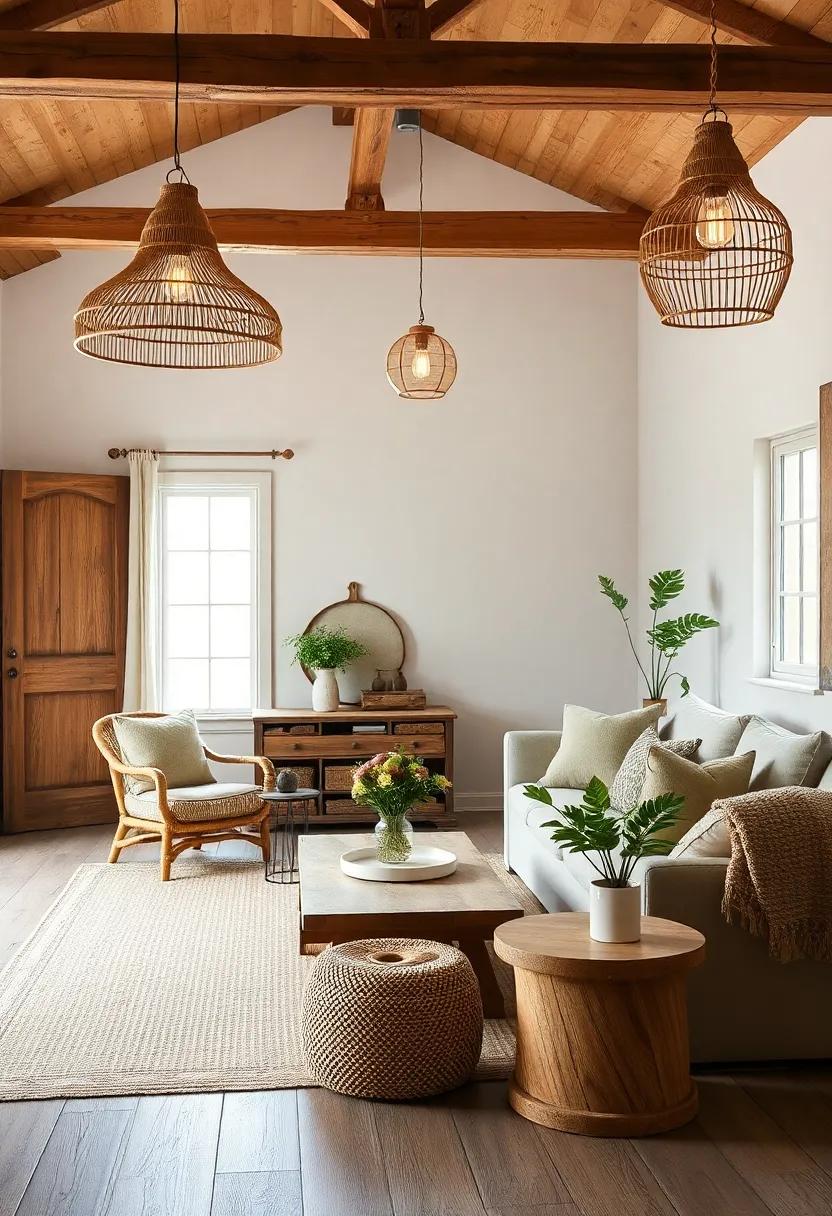 Natural Materials: ⁢Using Jute⁣ and Rattan for Unique Lighting⁣ fixtures