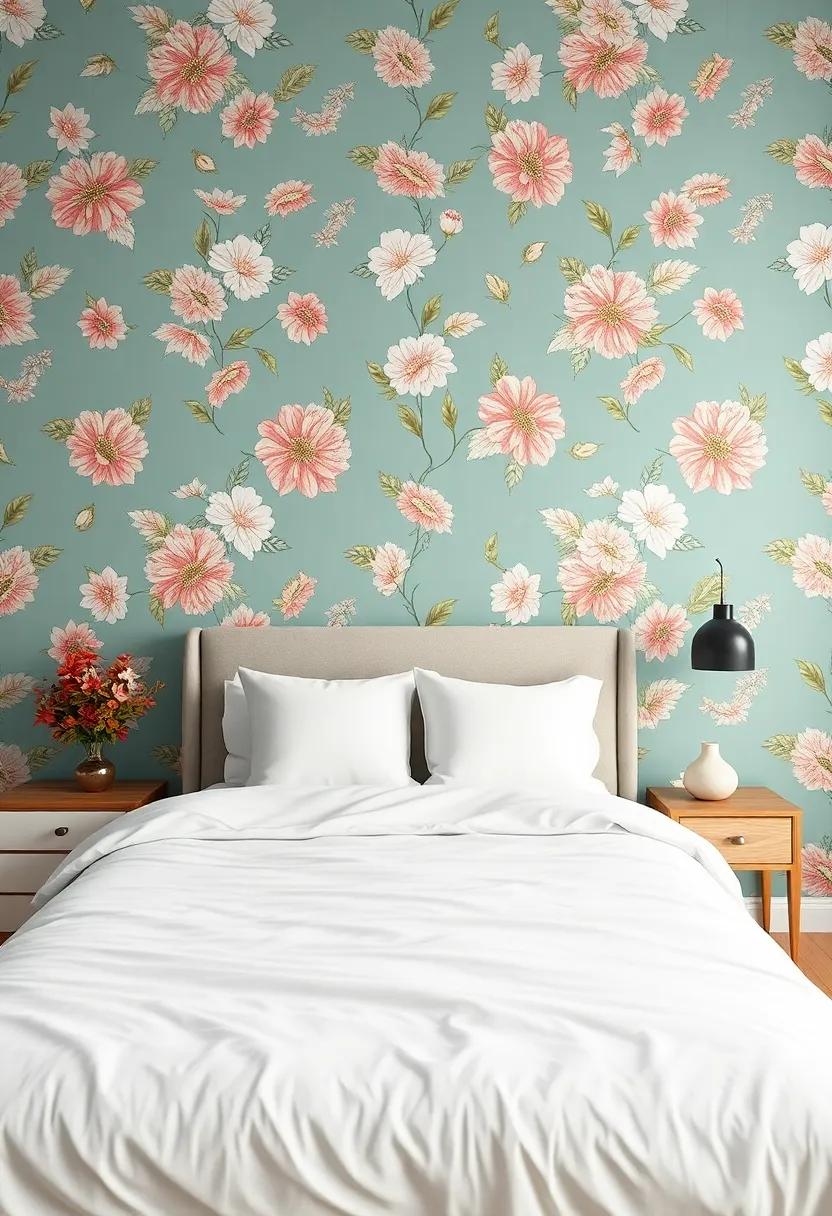 bedroom Cohesion: Coordinating floral Wallpaper with Other Design ‍Elements