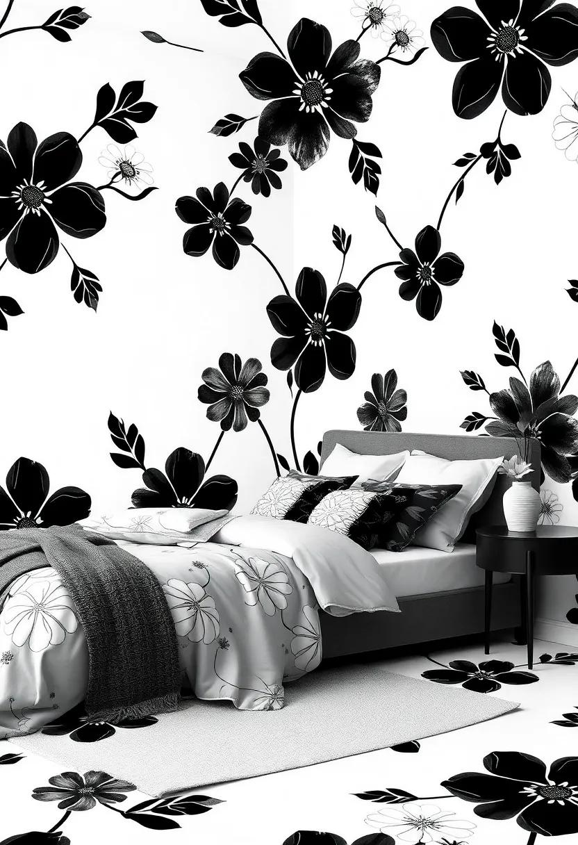 Chic Monochromes: ⁢Exploring Black and White Floral⁤ Designs for Modern Flair