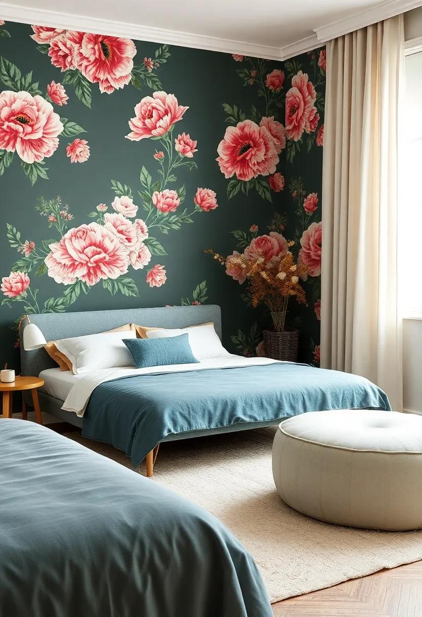 Eclectic Styles: Mixing ⁤Floral⁣ Wallpapers with Diverse Interior Themes