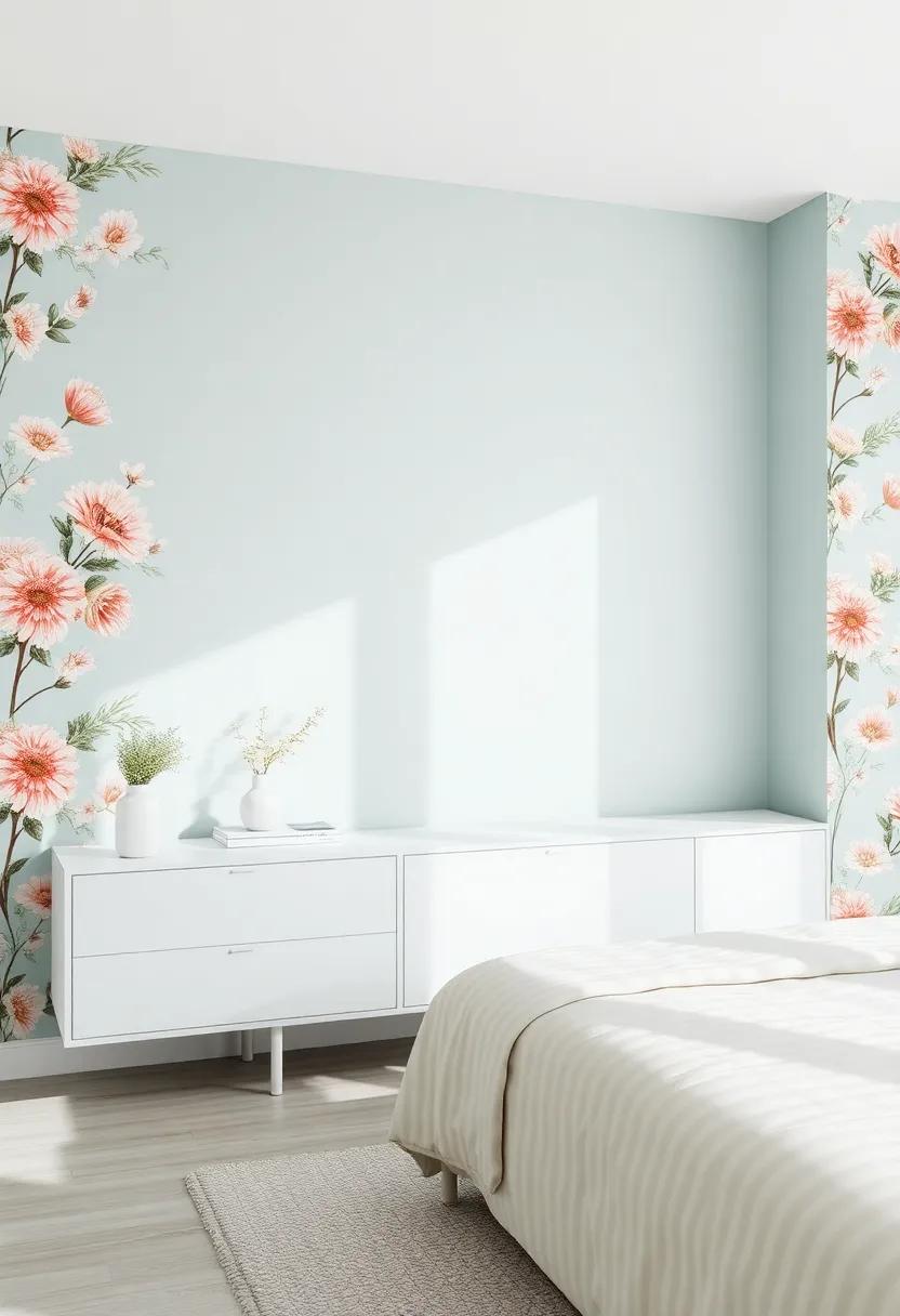 Modern Minimalism: ​Pairing Floral Prints with ​Streamlined Furniture