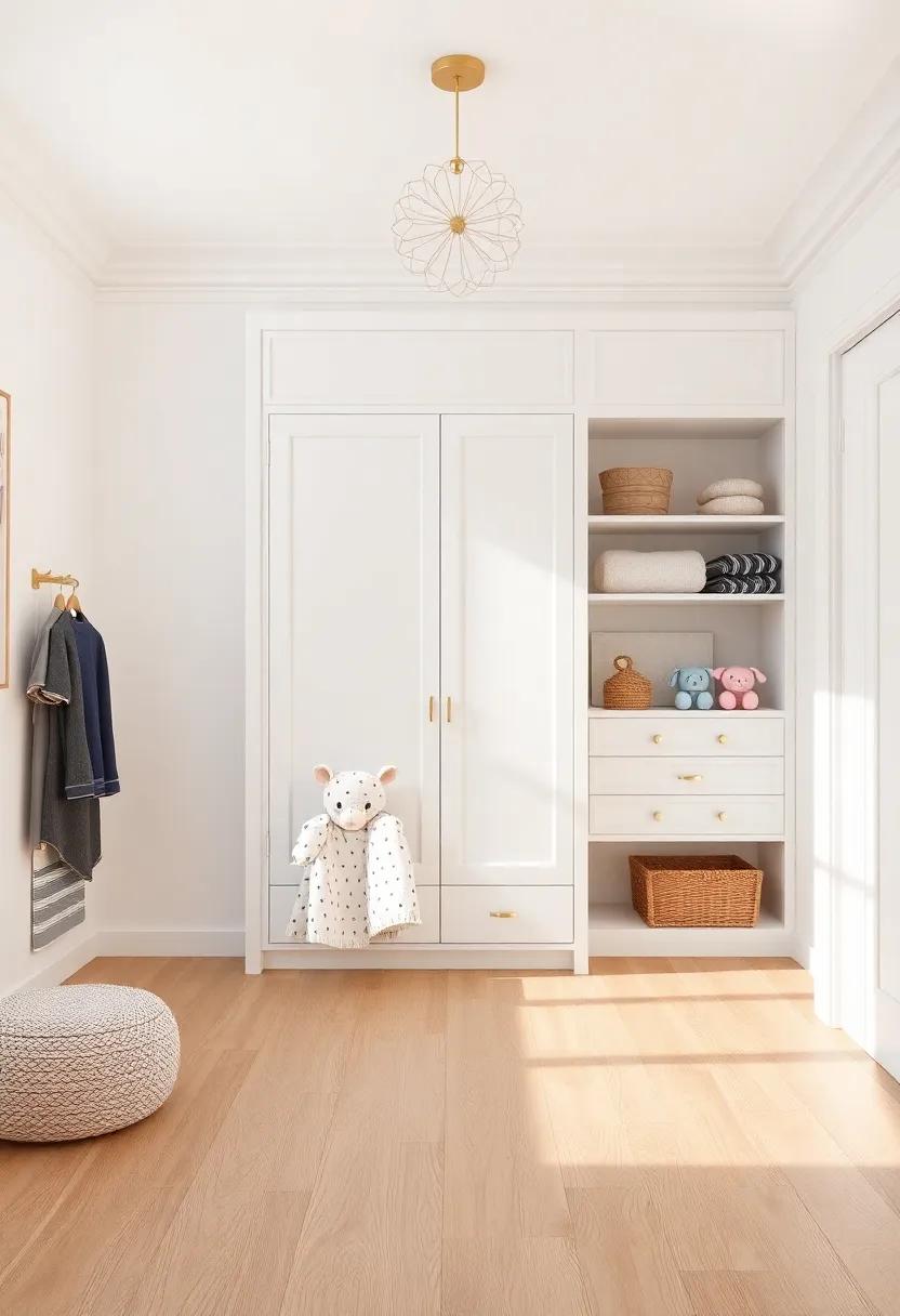 Durable ‍Flooring Ideas for Girls Nurseries with Built-In Closets