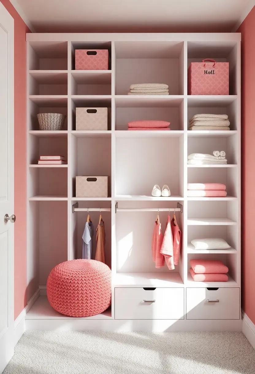 Maximizing Vertical Space ‍with Shelves for ⁣Girls Nursery Closets