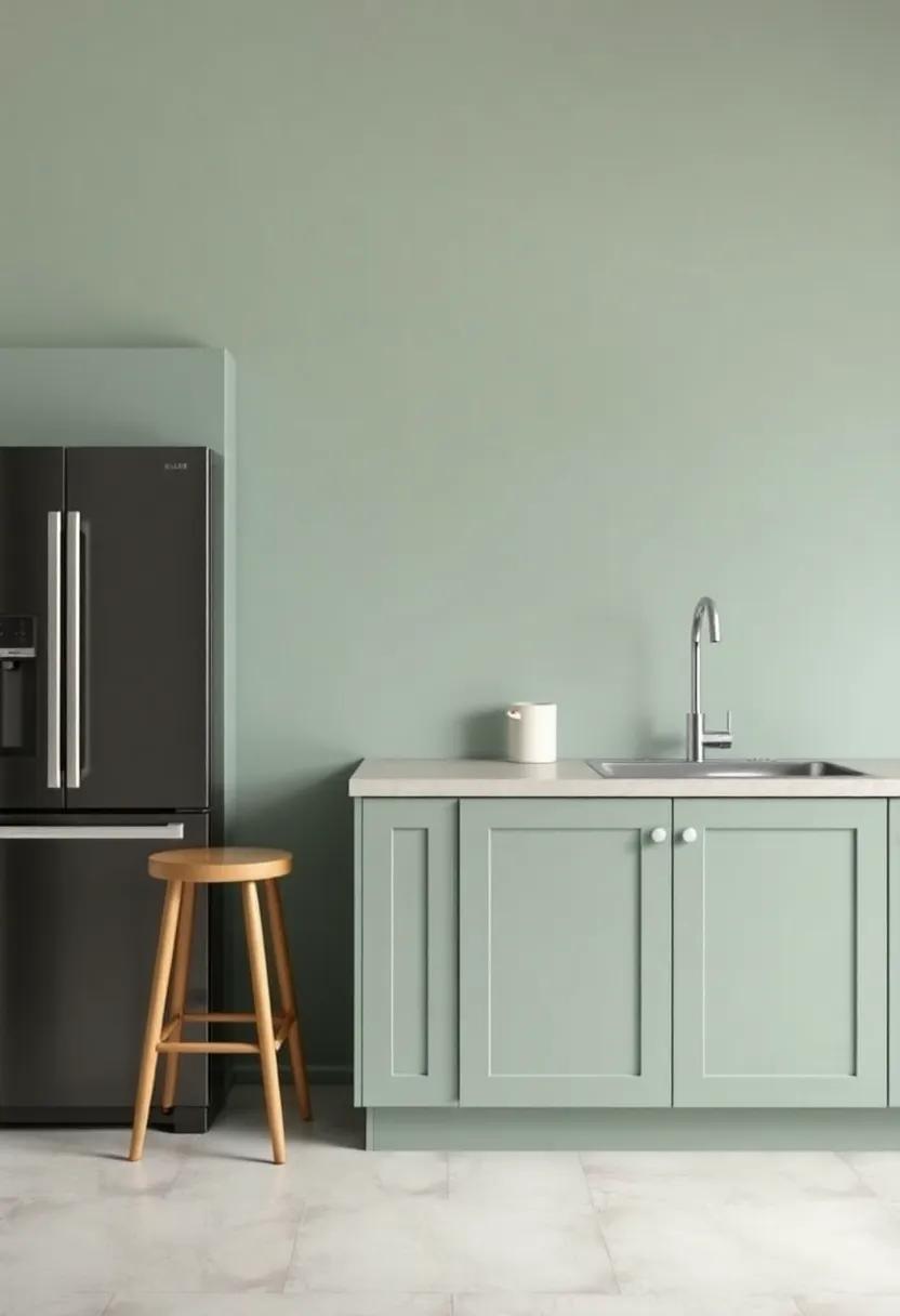 Dive Into the Tranquility of Soft Sage Green to enhance Your Kitchen Aesthetic