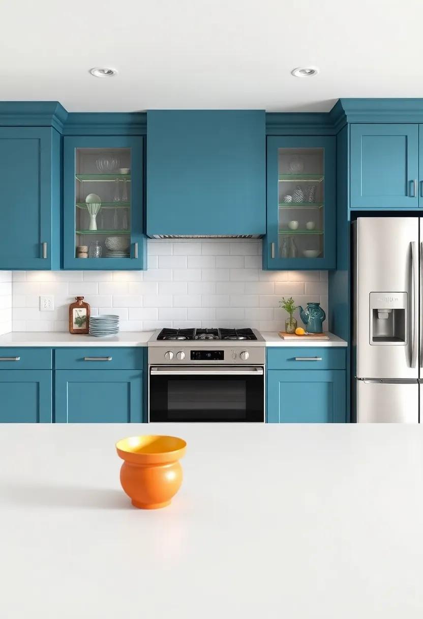 Lively Cyan for an Unexpected Burst of Color That ‍Elevates Your Kitchen